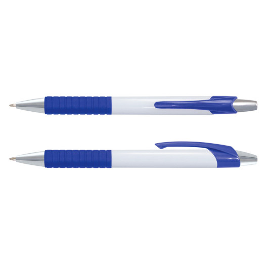 Blue White Barrel Byron Pens